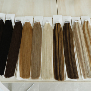 Extensions de cheveux blondes naturelles LeShine Wholesale, extensions à bandes adhésives sans couture, 100% cheveux humains - Product Image 1