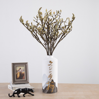 Vente chaude Branche de magnolia artificielle en soie de 87 cm Fleur de bourgeon Polyvalente Maison Noël Saint-Valentin Diplôme Halloween
