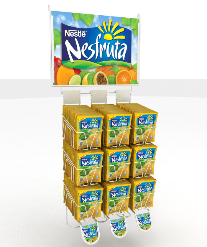 Custom Made Metal Wire Cereal Display Candy Snack Display Stand Chocolate Display Rack for Wall Fixing Retail Shop — view 3