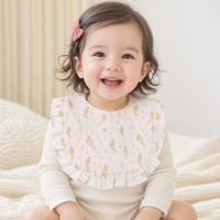 Bib Bayi Balita Ramah Kulit, Lembut, Bernapas, Bergaya, Anti Air Liur, Anti Gatal, dari Katun, Dapat Disesuaikan