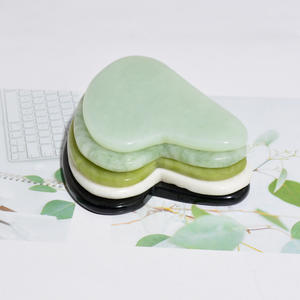 Set gua sha bentuk hati alami Diy, alat pijat tubuh, alat pembersih kulit, alat kecantikan bentuk hati alami - Product Image 6