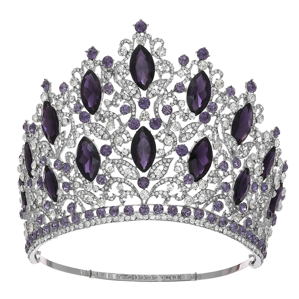 White k purple crystal
