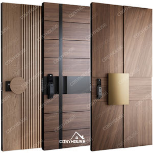 <span class=keywords><strong>Porte</strong></span> <span class=keywords><strong>d</strong></span>'entrée en bois de luxe pour l'entrée principale de la maison Entrée en bois massif Design moderne - Product Image 1