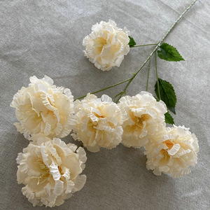 Decoraciones DE BODA <span class=keywords><strong>Ted</strong></span> Bakerpure Peony 6 cabezas ramo de peonía blanca flores artificiales para la decoración del hogar de la boda - Product Image 6