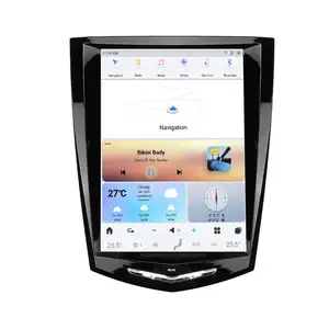 안드로이드 13 자동차 라디오 10.5 "GPS 네비게이션 자동차 멀티미디어 DVD 플레이어 캐딜락 CTS SRX 에스컬레이드 2013-2019