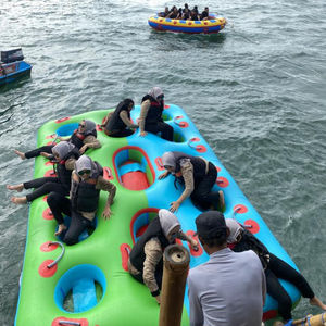Bateau gonflable tractable en PVC pour sports nautiques, Donut Boat pour 13 personnes <span class=keywords><strong>sur</strong></span> l'eau - Product Image 4