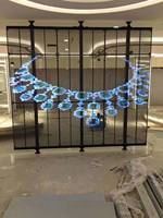 Écran LED transparent TOP STAR P3.91-7.82 pour vitrine, mur vidéo publicitaire en verre pour centre commercial, scène, salle d'exposition