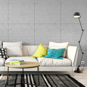 Paneles <span class=keywords><strong>de</strong></span> Pared Autoadhesivos Modernos con Aislamiento Acústico, 100% <span class=keywords><strong>Fibra</strong></span> <span class=keywords><strong>de</strong></span> Poliéster, 9 mm <span class=keywords><strong>de</strong></span> Grosor, para Salas <span class=keywords><strong>de</strong></span> Estar, Dormitorios, Hoteles, Diseños Escolares - Product Image 6