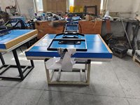 Nouvelle presse à chaud manuelle grand format 80x100cm, haute pression, pour sublimation sur vêtements, t-shirts et toiles