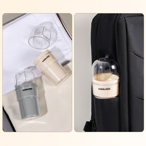 Plastic Toothbrush <b>Holder</b> <b>Toothpaste</b> Container Bathroom Accessory Set Portable Travel Storage Box Double Mouthwash Cups Sealed - Product Image 2