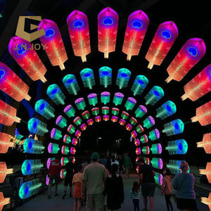 JN-ZM24FL パークLEDクリスマスショー ガーデンデコレーションライト クリスマスアーチトンネル ランタンフェスティバルデコレーション - Product Image 5