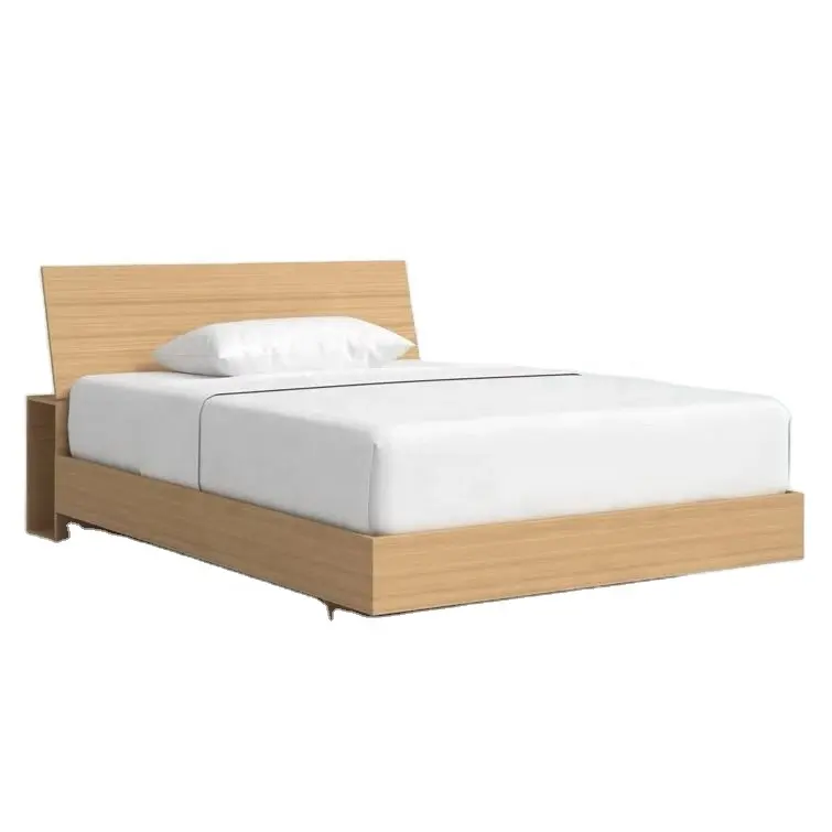 Grosir Bett Modern Tempat Tidur Kayu Solid Kualitas Tinggi Tempat Tidur Single Twin untuk Dewasa