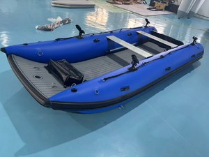 <span class=keywords><strong>Bateau</strong></span> Catamaran Gonflable REACHSEA CAT400 400cm Bleu avec Auvent et Porte-Canne à Pêche - Product Image 3