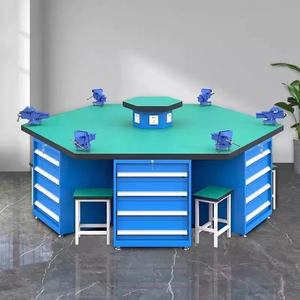 Station d'assemblage <span class=keywords><strong>de</strong></span> moules pour écoles <span class=keywords><strong>de</strong></span> formation, armoire hexagonale à six faces personnalisable OBM, six positions, capacité <span class=keywords><strong>de</strong></span> charge <span class=keywords><strong>de</strong></span> 300 kg - Product Image 1