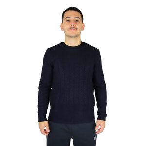 เสื้อสเวตเตอร์ผู้ชาย UTA6439 สีน้ำเงิน คอกลม แขนยาว ชุดลำลอง - Product Image 1