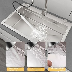 Lavello da <span class=keywords><strong>cucina</strong></span> in acciaio inox nano, realizzato a mano, per lavare piatti e verdure - Product Image 4