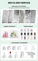 Bouteille en plastique sans BPA, étanche, en PE, 120 ml, 240 ml, 250 ml, pour cosmétiques, essences liquides, crèmes, emballage pour soins personnels