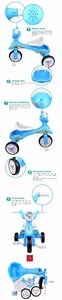 china fashion 3 wheel ABS music baby tricycle toy for 3-5 year olds - Product Image 3
