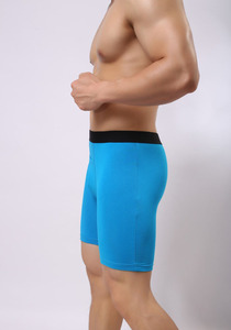 New Arrival OEM ODM của nam giới nén đồ lót dài Workout thể thao boxer ngắn gọn với lỗ ở phía trước - Product Image 4