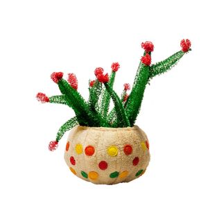 Pots de fleurs Art Déco modernes et créatifs en gros, ornements de bureau avec plantes artificielles, décorations en loofah et paniers de fleurs - Product Image 1