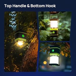 Lanterna da Campeggio LED per Esterni Ricaricabile USB-C, 1500LM, 5 Modalità di Illuminazione, Fino a 100 Ore di Autonomia, IPX4, Lampada da Tenda Dimmerabile - Product Image 6