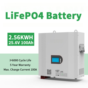 Batterie all'ingrosso 24V LiFePO4 25.6V 100Ah per sistemi solari, batterie agli ioni di litio per riscaldamento domestico - Product Image 1