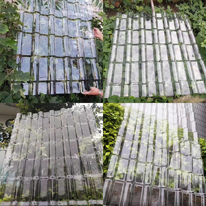 JXH sicurezza antincendio grondaia cresce trasparente pulito pannello del tetto tegola in policarbonato Pvc resina - Product Image 2