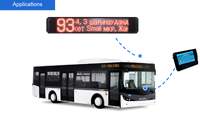 QL010 Smart Bus Stop Led Display Programable LED Bus Display Sign para publicidad