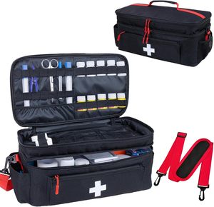 Estuche de almacenamiento impermeable y rígido para hospital, botiquín de primeros auxilios, estuche de viaje para emergencias médicas, para uso familiar al aire libre. - Product Image 1