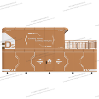 Villa Modulaire Portable d'Usine, Cabine Conteneur Multifonction Démontable, Maison Préfabriquée à Double Étage Écologique et Moderne