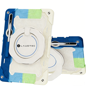 Étui pour tablette pour enfants pour Samsung <span class=keywords><strong>Galaxy</strong></span> Tab <span class=keywords><strong>S8</strong></span> Ultra / OPPO <span class=keywords><strong>Pad</strong></span> avec support rotatif, sangle de poignet, housse OEM/ODM/marque privée - Product Image 3