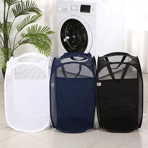 Foldable <b>Large</b> Laundry <b>Basket</b> Rectangle Space Saving Clothing Organizer for Bathroom Home Use - Product Image 1