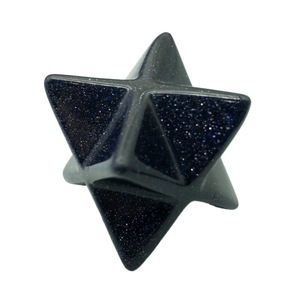 <span class=keywords><strong>Pierre</strong></span> de sable bleu naturel Merkaba, sculptée, sans mâchoire, nouveau Design 2020, 25Mm, en vente - Product Image 1