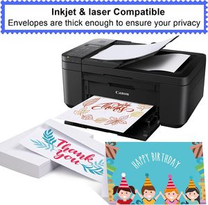 Trống thẻ và phong bì 4x6, 30 gói trắng lời mời cardstock với 30 gói phong bì, Cảm ơn bạn trống thiệp chúc mừng - Product Image 6