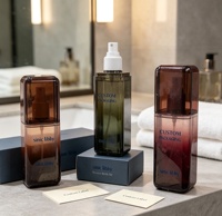Flacon pulvérisateur de luxe personnalisé en plastique PET 40ml 50ml 80ml pour cosmétiques, toner, rechargeable, pour soins de la peau et voyage