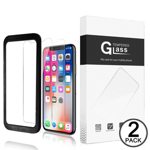 Di alta qualità di formato per il <span class=keywords><strong>iphone</strong></span> 11 X XR <span class=keywords><strong>XS</strong></span> MAX temperato di vetro con la protezione dello schermo applicatore 2 Pack - Product Image 1