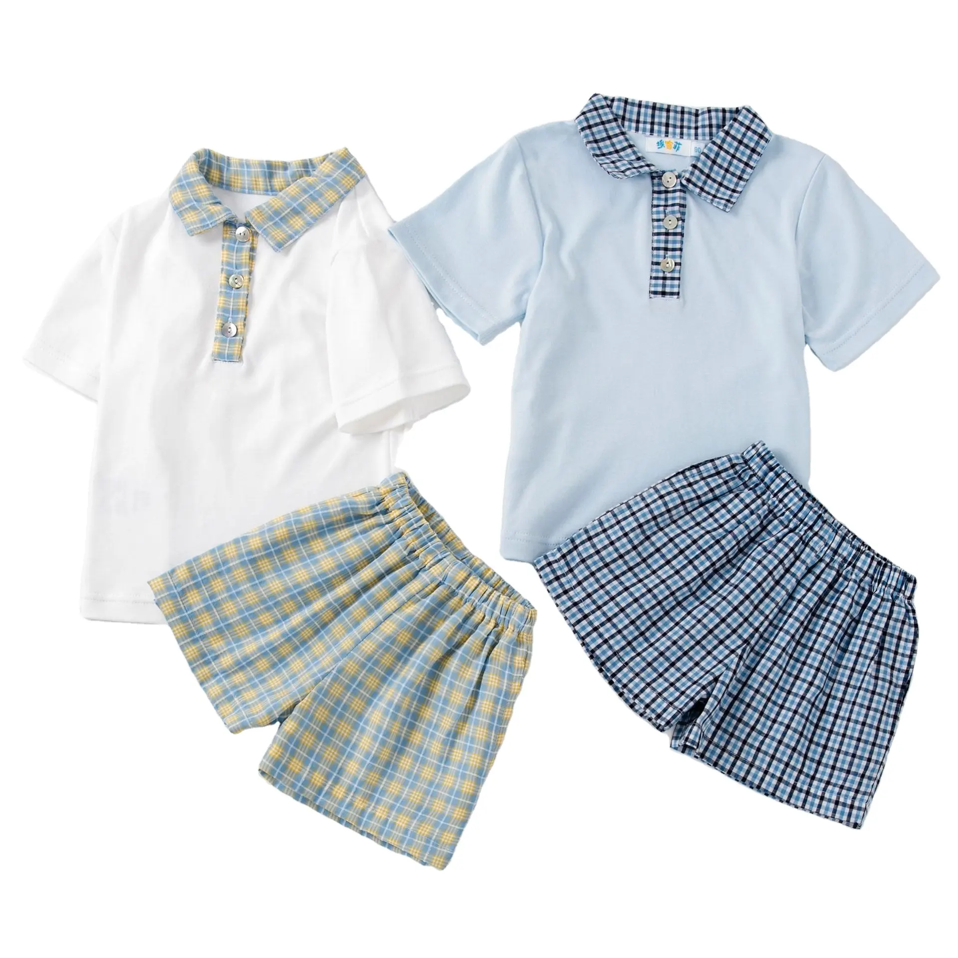 2024 OEM New Hign Quality Summer Baby Boys Clothing Sets Fashion Outfit Children Cotton Baby Boy Shirt Shorts 2pcs Clothing Set