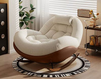 Fauteuil de balcon en forme d'escargot, chaise à bascule, canapé individuel de salon, fauteuil inclinable de luxe, canapé paresseux, pour usage domestique et hôtelier