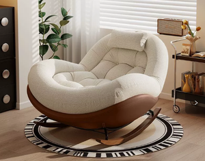 Sillón de balcón con forma de caracol, sillón mecedor para sala de estar, sofá individual de lujo, sillón reclinable para el hogar. - Product Image 3