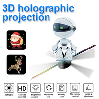 Projecteur de ventilateur holographique YHT41H-3D LED 3D, affichage publicitaire holographique, 2 pales, diamètre 41 cm, cartographie holographique 3D