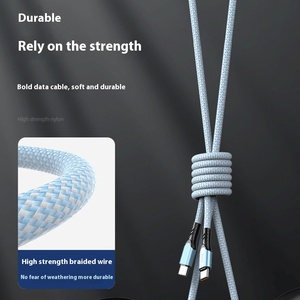10A 240W Tipo <span class=keywords><strong>C</strong></span> a Cables de carga de alta velocidad Cable de carga súper rápido Cable de cargador doble tipo <span class=keywords><strong>C</strong></span> - Product Image 3