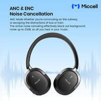 Écouteurs sans fil Miccell en gros, casques anti-bruit pour le gaming, compatibles ordinateurs portables et téléphones