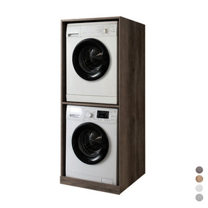 Mueble Abierto para Lavadora y Secadora 70x70xH.174 Cm Elm Cement - Product Image 1