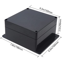 Boîtier Électrique Étanche IP65 pour Intérieur, Boîte de Jonction en ABS Antirouille Durable avec Oreilles de Fixation et Couvercle Transparent