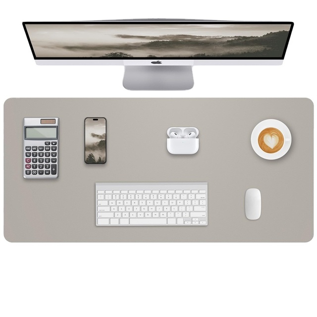 High Quality PU Leather Waterproof Portable Desk Mouse Pad  Laptop Mat for Office and Home Use