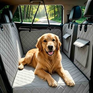 Coprisedile <span class=keywords><strong>Auto</strong></span> per Cani con Fondo Rigido, Cuscino per Gatti, Amaca per Animali Domestici, Estensore per Sedile Posteriore per Cani - Product Image 1