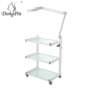 Beauty Salon Trolley Furniture Hairdressing Trolley Pedicure Cart Trolley Cart With Lamp Hole