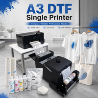 Impresora DTF Profesional XM-301 A3, Máquina de Impresión de Película PET con Agitador de Polvo para Impresión por Transferencia de Calor en Prendas y Textiles