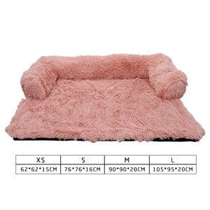 Manta de felpa suave y cálida para perro, manta lavable gris y rosa, Cama grande, venta al por mayor - Product Image 4
