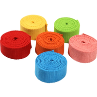 Sangle en polyester/coton sergé rayé, populaire, durable, épaisse, haute ténacité, 1,8 mm, plusieurs couleurs, pour sangles, sacs, ceintures, chaussures, vêtements